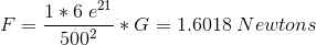 F&oacute;rmula Gravedad sobre un Cubo