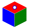 Gravedad sobre un cubo de 1000 Km