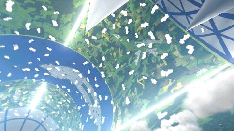 Interior de una Ciudad Espacial